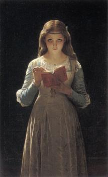 皮埃爾 奧古斯特 庫特 Young Maiden Reading a Book 皮埃爾 奧古斯特 庫特 Young Maiden Reading a Book